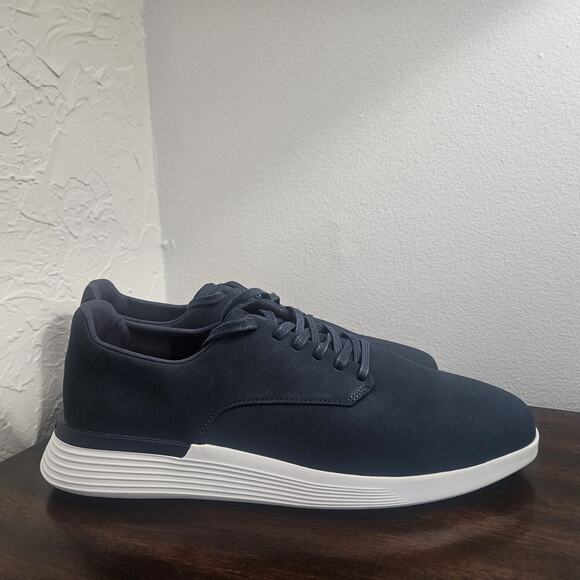 Wolf & Shepherd Other - Wolf & Shepherd Crossover Derby Shoes Men's 9.5 M Navy Leather Casual Dress